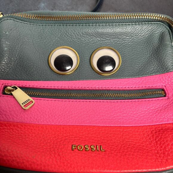 Fossil Piper Bot Toaster Googly Eye Crossbody Bag - Picture 2 of 10
